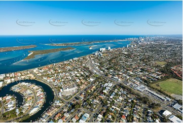 Aerial Photo Biggera Waters QLD Aerial Photography