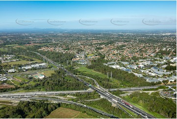 The M1 & Gateway Merge at Eight Mile Plains QLD Aerial Photography