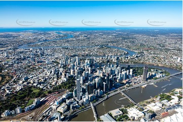 Aerial Photo Brisbane City QLD Aerial Photography