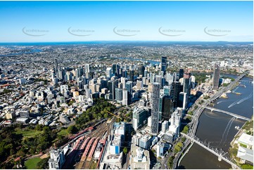 Aerial Photo Brisbane City QLD Aerial Photography