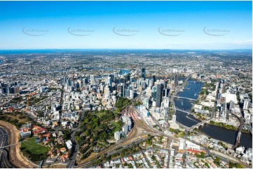 Aerial Photo Brisbane City QLD Aerial Photography