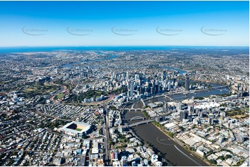 Aerial Photo Brisbane City QLD Aerial Photography