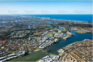 Aerial Photo Varsity Lakes QLD Aerial Photography