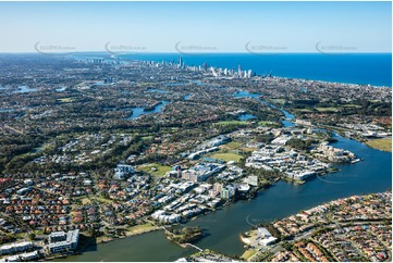 Aerial Photo Varsity Lakes QLD Aerial Photography