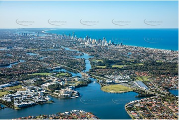 Aerial Photo Varsity Lakes QLD Aerial Photography