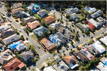 Storm Damaged Houses at Springfield Lakes QLD Aerial Photography