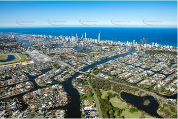 Aerial Photo Broadbeach Waters QLD Aerial Photography