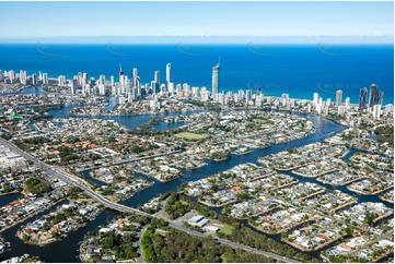 Aerial Photo Broadbeach Waters QLD Aerial Photography