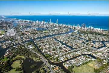 Aerial Photo Broadbeach Waters QLD Aerial Photography