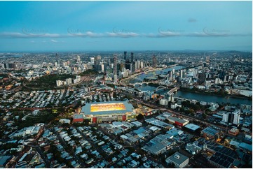 Night Aerial Photo Milton QLD Aerial Photography