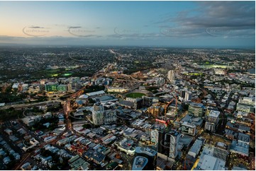 Night Aerial Photo Fortitude Valley QLD Aerial Photography