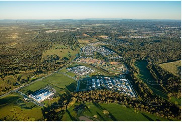 Sunrise Aerial Photo Ripley QLD Aerial Photography