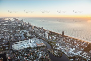 Sunrise Aerial Photo Broadbeach QLD Aerial Photography