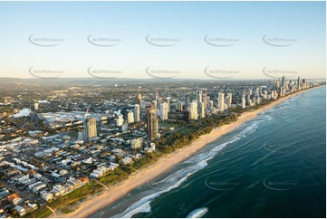 Sunrise Aerial Photo Mermaid Beach QLD Aerial Photography