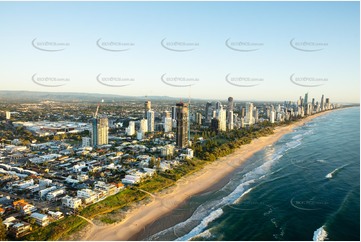 Sunrise Aerial Photo Mermaid Beach QLD Aerial Photography