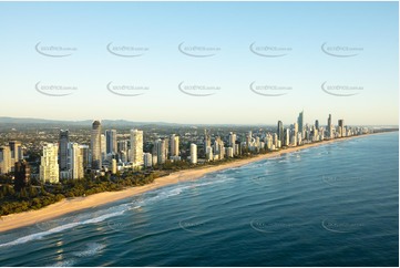 Sunrise Aerial Photo Broadbeach QLD Aerial Photography