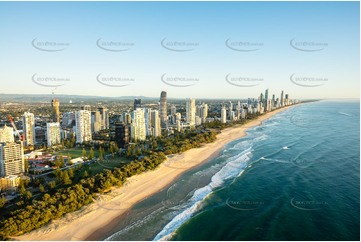 Sunrise Aerial Photo Broadbeach QLD Aerial Photography