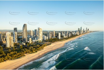 Sunrise Aerial Photo Broadbeach QLD Aerial Photography