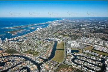 Aerial Photo Biggera Waters QLD Aerial Photography