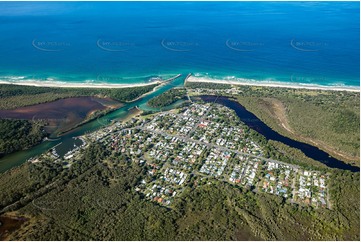 High Altitude Aerial Photo Brunswick Heads NSW Aerial Photography