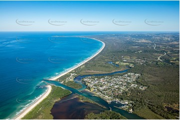 High Altitude Aerial Photo Brunswick Heads NSW Aerial Photography