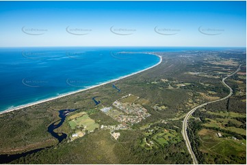 High Altitude Aerial Photo Brunswick Heads NSW Aerial Photography
