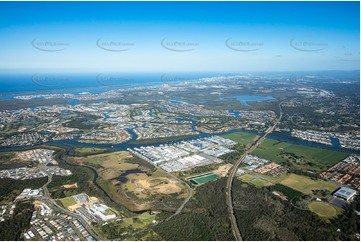 High Altitude Aerial Photo Coomera QLD Aerial Photography