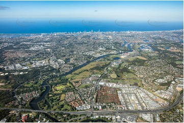 High Altitude Aerial Photo Nerang QLD Aerial Photography