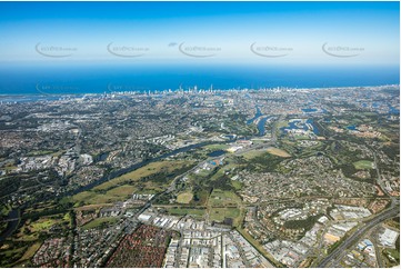 High Altitude Aerial Photo Nerang QLD Aerial Photography