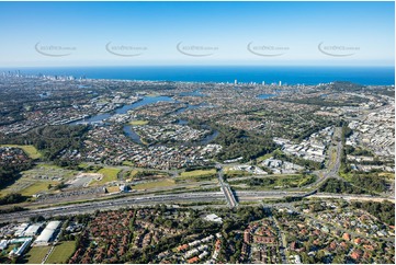 Aerial Photo Varsity Lakes QLD Aerial Photography