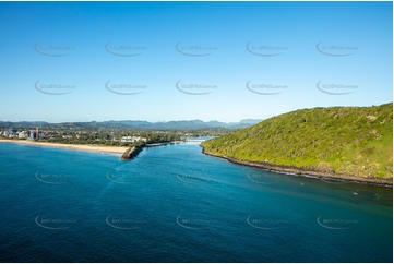Aerial Photo of Tallebudgera Creek at Burleigh Heads QLD Aerial Photography