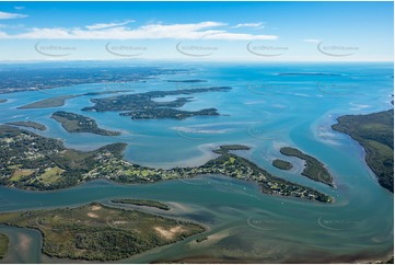 High Altitude Aerial Photo Russell Island QLD Aerial Photography