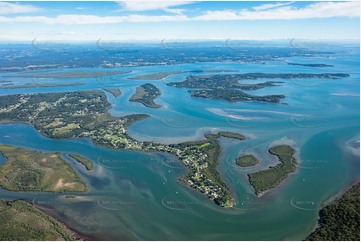 High Altitude Aerial Photo Russell Island QLD Aerial Photography