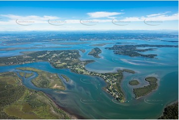 High Altitude Aerial Photo Russell Island QLD Aerial Photography