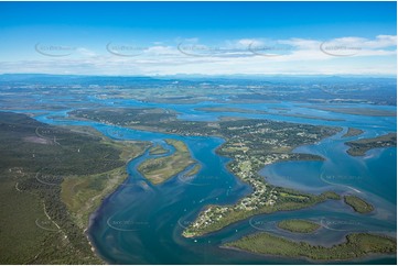 High Altitude Aerial Photo Russell Island QLD Aerial Photography