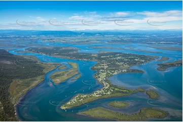 High Altitude Aerial Photo Russell Island QLD Aerial Photography