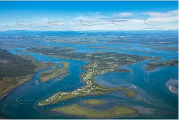 High Altitude Aerial Photo Russell Island QLD Aerial Photography