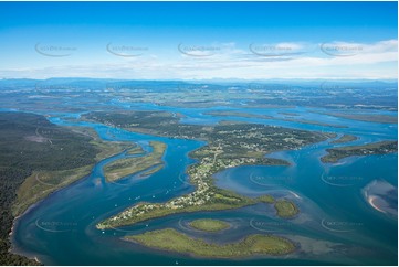 High Altitude Aerial Photo Russell Island QLD Aerial Photography