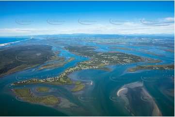 High Altitude Aerial Photo Russell Island QLD Aerial Photography