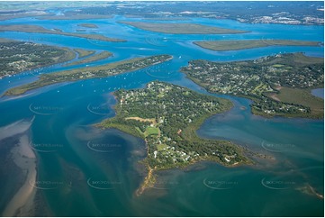 High Altitude Aerial Photo Lamb Island Aerial Photography