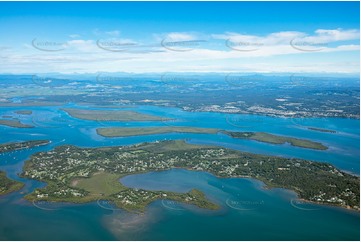 High Altitude Aerial Photo MacLeay Island QLD Aerial Photography