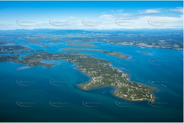 High Altitude Aerial Photo MacLeay Island QLD Aerial Photography