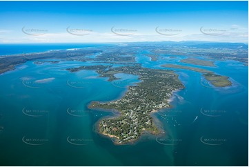 High Altitude Aerial Photo MacLeay Island QLD Aerial Photography