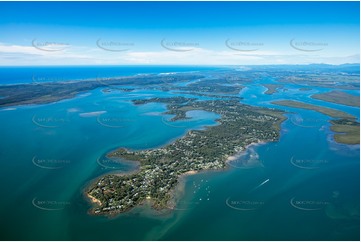 High Altitude Aerial Photo MacLeay Island QLD Aerial Photography