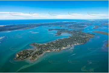 High Altitude Aerial Photo MacLeay Island QLD Aerial Photography
