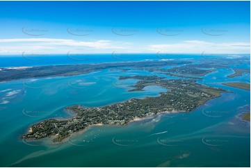 High Altitude Aerial Photo MacLeay Island QLD Aerial Photography