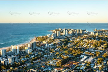 Sunset Aerial Photo Coolangatta QLD Aerial Photography