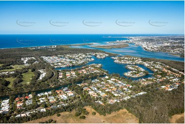 Aerial Photo Twin Waters QLD Aerial Photography