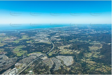 High Altitude Aerial Photo Ormeau Hills QLD Aerial Photography