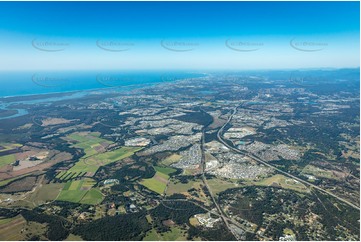 High Altitude Aerial Photo Pimpama QLD Aerial Photography